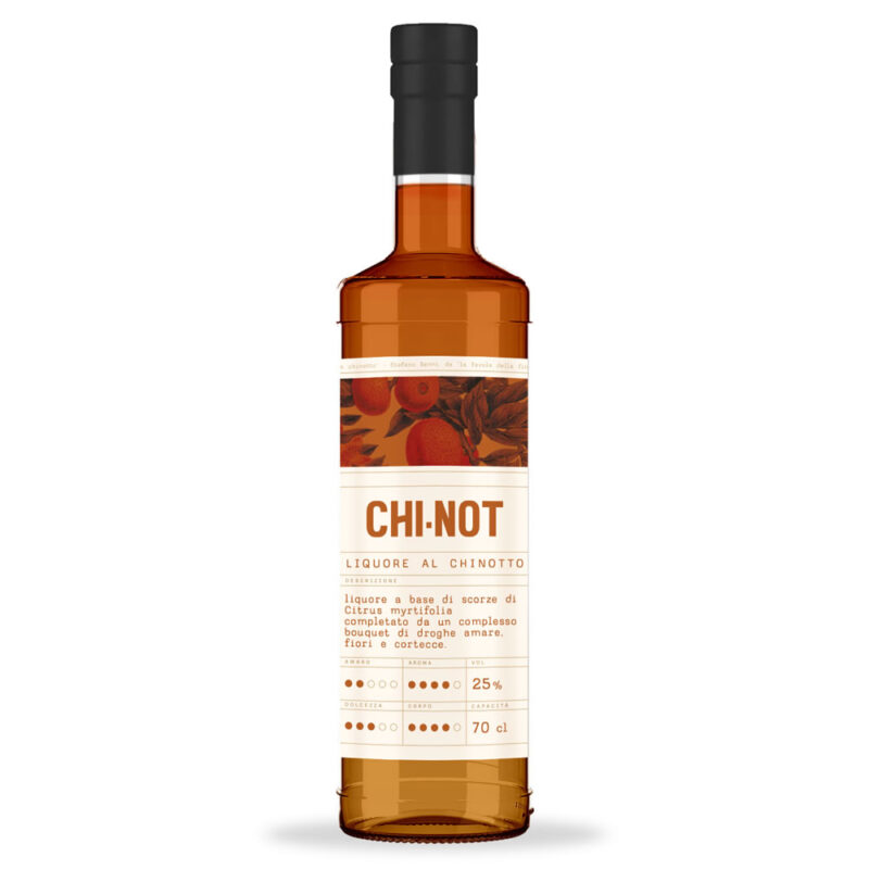 Bottiglia di Chi-Not liquore al chinotto