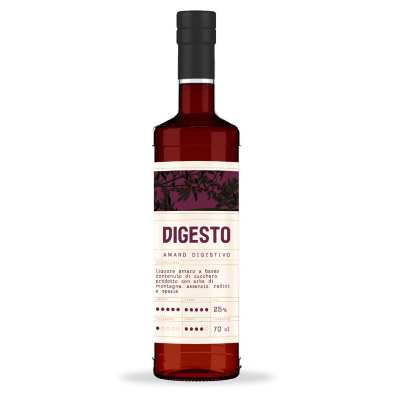 Bottiglia di Digesto amaro digestivo