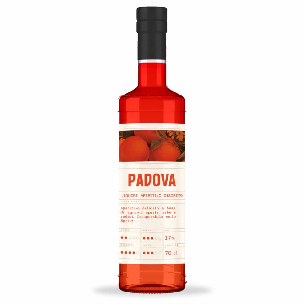 Bottiglia di Padova liquore aperitivo