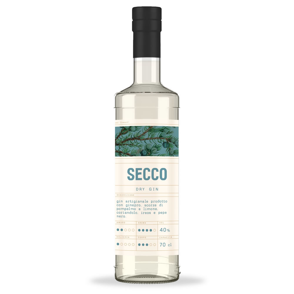 Bottiglia di Secco dry gin